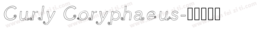 Curly Coryphaeus字体转换